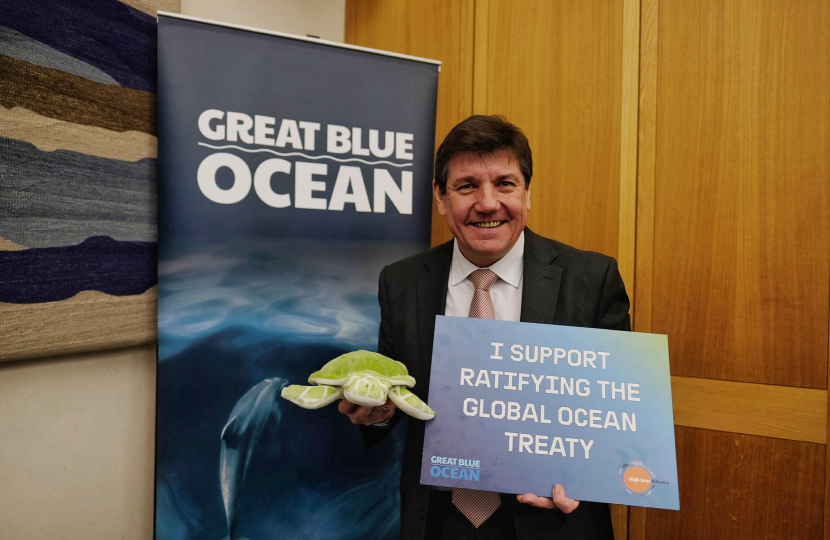 Stephen supports Global Ocean Treaty.