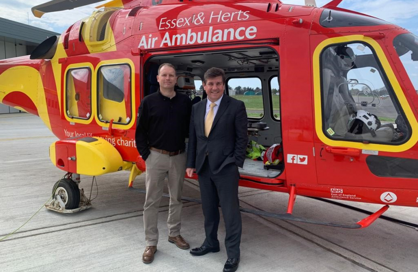 Scott McIlwaine, Head of Aviation and Operations meets with Stephen.