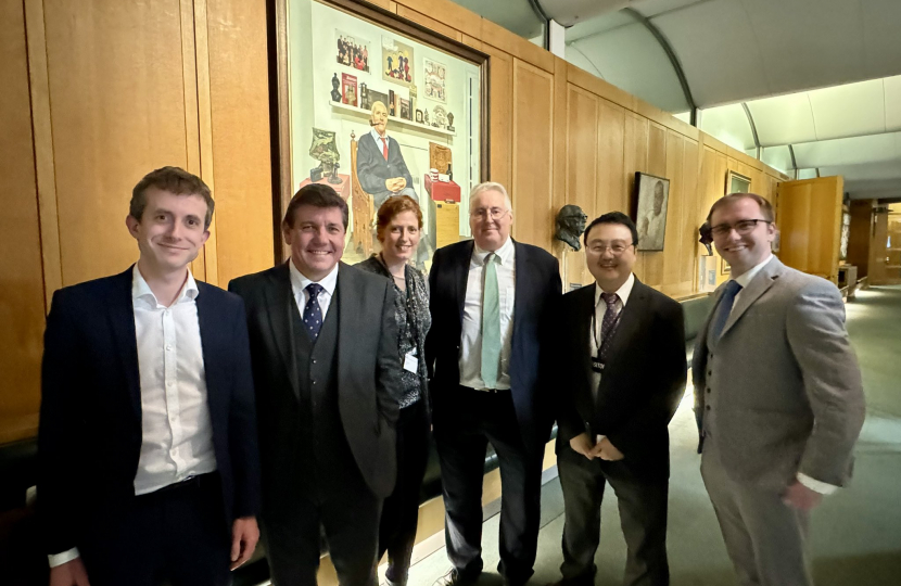 Stephen hosts the Parliamentary and Scientific Committee's Christmas Reception.