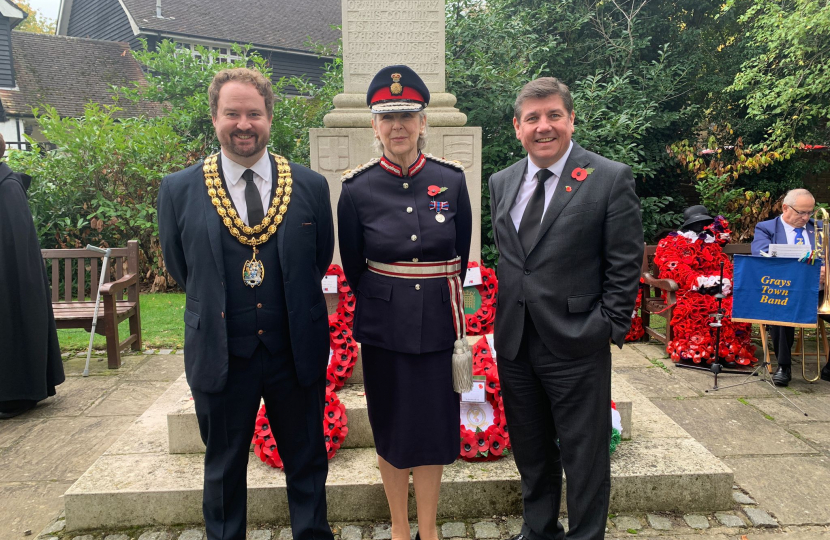 Stephen attends Orsett Remembrance Service.