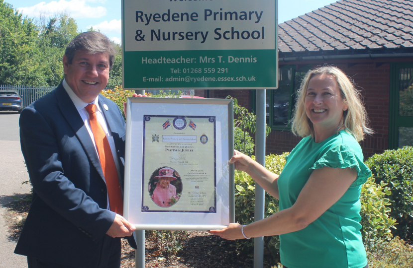 Stephen visits Ryedene School