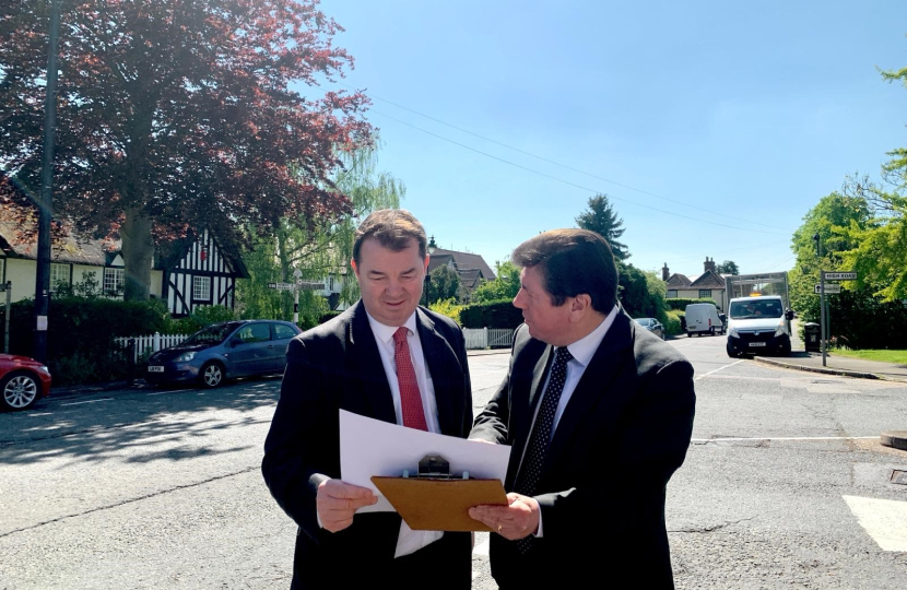 Stephen meets Guy Opperman in Orsett village 1.