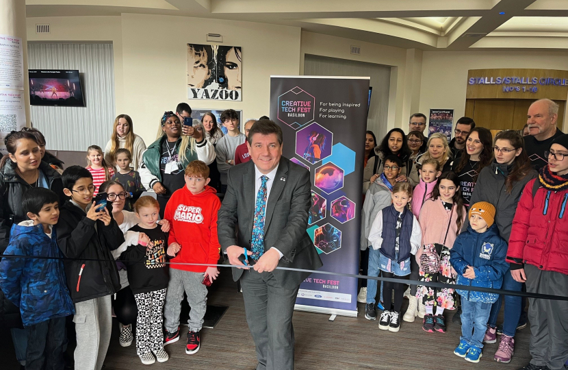 Stephen opens Basildon Creative Tech Fest 2024