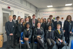 Stephen with Hassenbrook's Anti-Bullying Ambassadors.