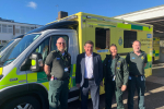 Stephen meets Basildon Ambulance Station crew.