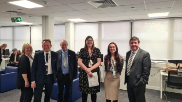 Stephen Metcalfe MP and Basildon Church Walk Jobcentre's team.