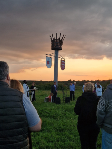 Stephen at Wat Tyler Beacon lighting.