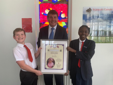 Visit to St Joseph's Catholic School