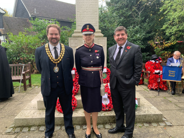 Stephen attends Orsett Remembrance Service.