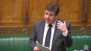 Stephen speaking in the Commons.